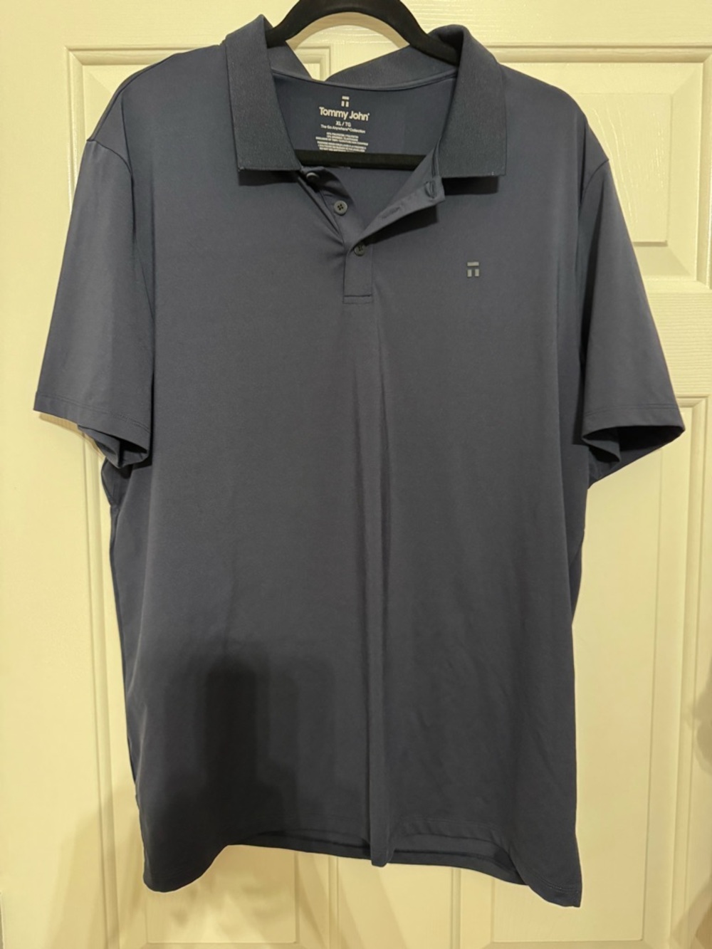 Tommy John Men's Steel Blue Polo Shirt